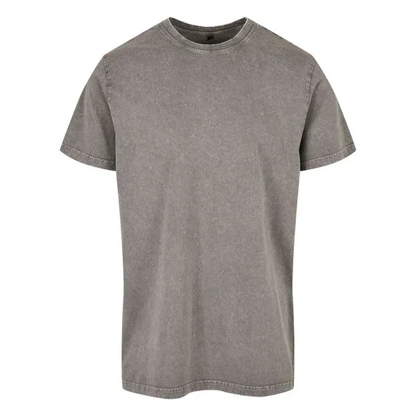 Acid washed round neck tee