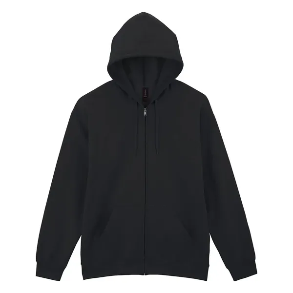 Softstyle™ midweight fleece adult full-zip hooded sweatshirt