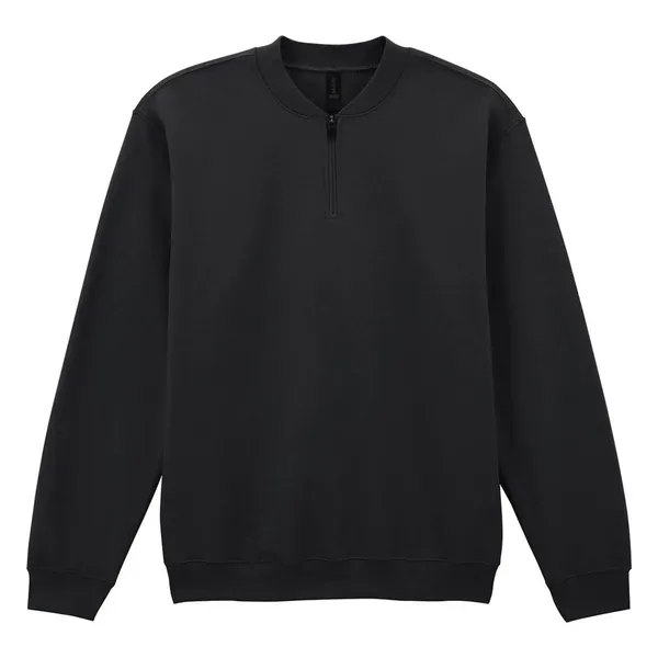 Softstyle™ midweight adult fleece 1/4-zip sweatshirt