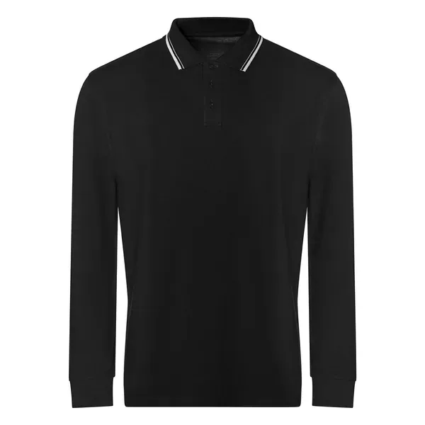 Long sleeve tipped 100 polo