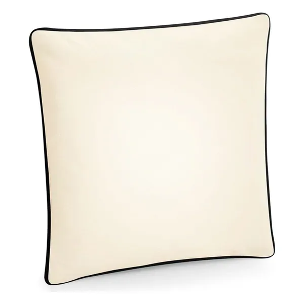 Fairtrade cotton piped cushion cover