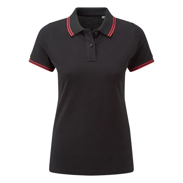 Women's classic fit tipped polo