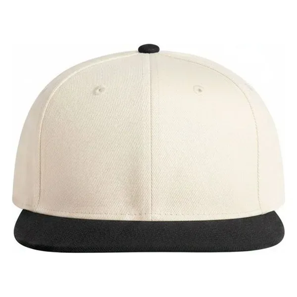 Contrast flat peak 6-panel cap